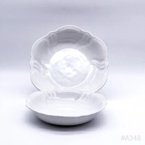 2er Set Vintage Rosenthal Victoria Dish Kronach-Germany White 23cm 26cm Ø - Picture 1 of 12