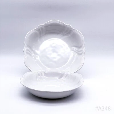 2er Set Vintage Rosenthal Victoria Dish Kronach-Germany White 23cm 26cm Ø - Image 1 of 4