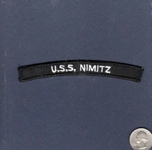 CVN-68 USS NIMITZ US MARINE eingetragene Uniform Schiff Squadron Rocker Patch - Bild 1 von 1