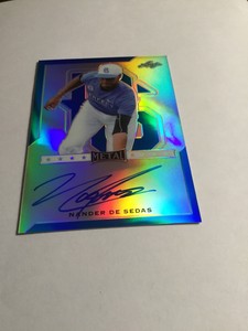 2017 Leaf Metal Blue Perfect Game BA-NDS Nander De Sedas 5/30 Florida State