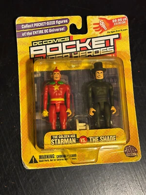DC Comics Pocket Super Heroes Starman & Shade paquete de 2 (2002) Serie 1 -NUEVO- JSA Foto 1 de 2