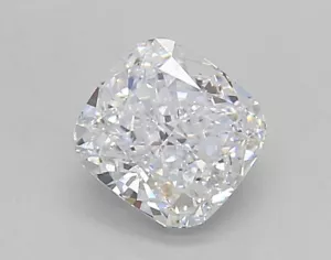 1 CT Square Cushion Cut E VS1 Lab Grown Diamond Engagement Ring - Picture 1 of 2
