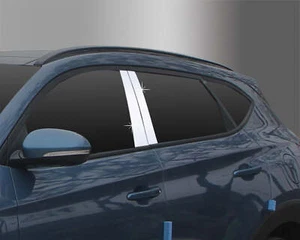Auto Clover PVC Chrome B Pillar Sticker Trim Set for Hyundai Tucson 2015 - 2020 - Picture 1 of 6