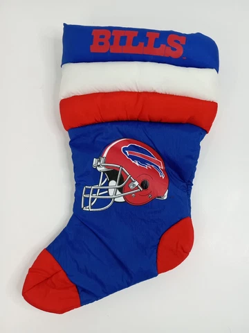 Buffalo Bills NFL Puffy Stocking Christmas Décor Russ Berries 1992 15" x 9" Cover