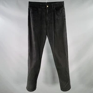 JEAN PAUL GAULTIER Size L Black Cotton Tapered Five Pockets Jeans - Picture 1 of 6