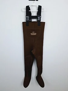 Redhead Bib Waders S Youth Brown Sock Foot c - Picture 1 of 6