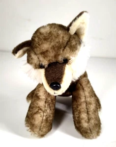 The Petting Zoo Plush Timber Wolf Stuffed Animal Toy 9" - Imagen 1 de 10