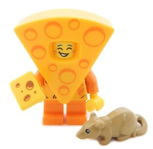 NEW LEGO CHEESE GIRL MINIFIG Lot costume kid rat slope halloween mouse animal - Picture 1 of 1