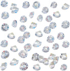 Fake Crystals, 500PCS Mini Clear Glass Diamonds Rhinestones Fake Diamond Fake Ic