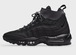 NIKE AIR MAX 95 SNEAKERBOOT, WINTER TRAINERS, UK10, BLACK/ANTHRACITE, 806809 001 - Picture 1 of 9