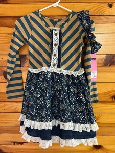 Mustard Pie Woodland Magic Dress EUC & NWT Headband Girls Size 10 - Picture 1 of 6
