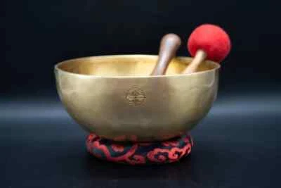 12" Full Moon Singing Bowl, Handmade Tibetan Singing Bowl, Healing Singing Bowl - Image 1 of 4