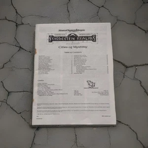 Cities of Mystery Forgotten Realms  Accessory Set AD&D 2nd Ed TSR 9262 FR8 - Picture 1 of 21