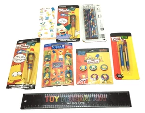 Hot Properties  2007 The Simpsons STICKERS, PENS, PENCILS & BUTTONS Set - Picture 1 of 4