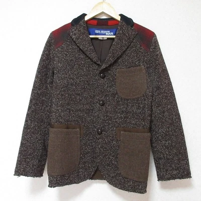 Chaqueta a medida JUNYA WATANABE MAN Comme des Garcons parche en el codo lana tweed... Foto 1 de 4