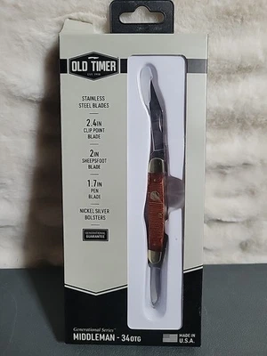 Schrade Generational USA Middleman 1149145 1095 hueso marrón Foto 1 de 2