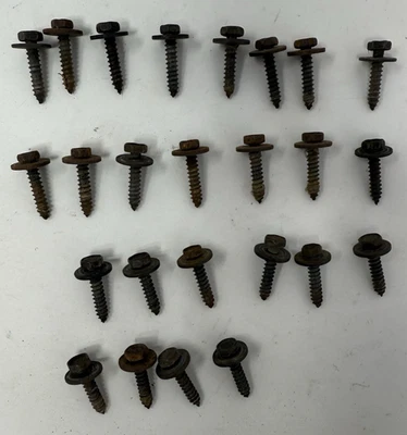 x25 1978-1988 G Body Monte Carlo Cutlass Regal AC Heater Control Mounting Screws - Image 1 of 4
