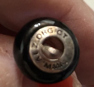 Cuentas para soporte de Alzheimer de plata de ley y vidrio morado. Para pulseras o  Foto 1 de 3