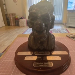 RARE/Unique? Fluck & Law Bronze Spitting Image Ronald Reagan Bust - Picture 1 of 24
