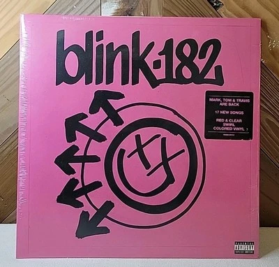 Blink 182 ONE MORE TIME RED & CLEAR SWIRL Vinyl LP Limited Edition New.  - Image 1 of 4