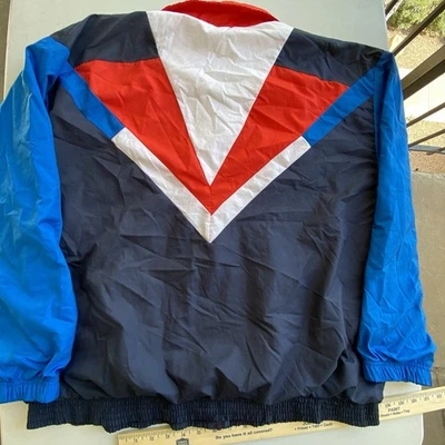 VTG 80s Sergio Tachini Windbreaker Nylon Embroidered Track Jacket Size 44 Large - Image 1 of 4