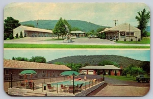 Postal cromada publicada por Town Motel Michael J. Demyan Corning en Nueva York - Imagen 1 de 4