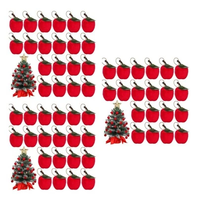  Set of 3 Deko Äpfel Weihnachtsbaumdekoration Familie Weihnachten Ornamente - Bild 1 von 4