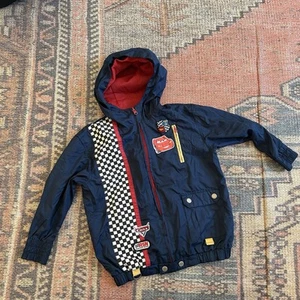 Y2K Disney Cars Lightning McQueen Windbreaker Jacket size 5-6 - Picture 1 of 8