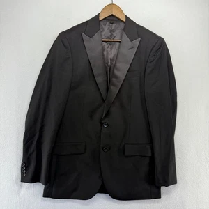 J Crew Ludlow Slim tuxedo jacket Italian wool Men's 38R Black Super 100s NEW - Picture 1 of 14