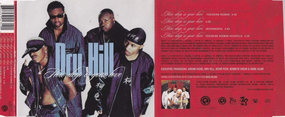 Dru Hill - How Deep Is Your Love (Featuring Redman)  (4 Track  Maxi CD) - Bild 1 von 1