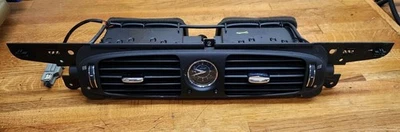 04-09 Jaguar XJ Series Dash Center Dual AC А/C ventilação de ar com relógio fabricante de equipamento original - Imagem 1 de 4
