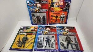 Lot Of 5 RARE CHAP MEI POLICE VS BAD GUYZ, FIRE SQUAD & SOLDIER FORCE FIGURE SET - Picture 1 of 14