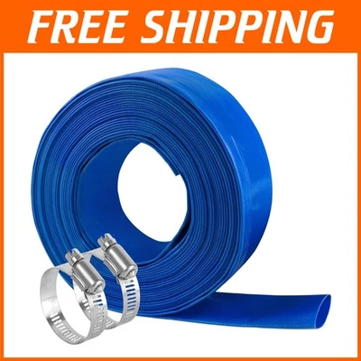 /2 IN x 00 FT Pool Backwash Hose, Heavy Duty Flat - Image 1 of 4