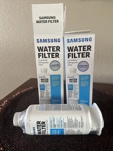 2 PACK Genuine Samsung DA97-17376B HAF-QIN/EXP REFRIGERATOR Water Filter NEW,US - Picture 1 of 3
