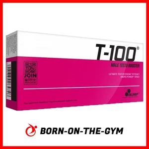 OLIMP T 100 Testo Booster Tribulus Terrestris DAA Ashwagandha Zinc Copper Vit B - Picture 1 of 6