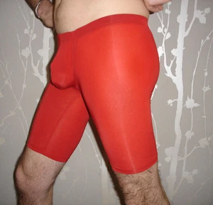 Boxer long cuissard Rouge NEOFAN plum taille S/M Ref P07 coupe pocket - Imagen 1 de 4