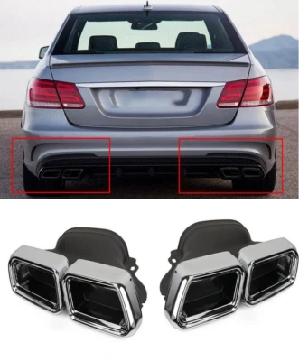 For Mercedes Benz AMG E/S Class W212 W222 E63 S65 Car Exhaust Pipe Muffler Tips - Изображение 1 из 4