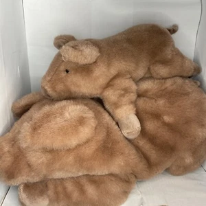 2 VINTAGE GUND 1984 Collector's Classics 2 Sizes PIG 15" Plush And 25” Plush - Picture 1 of 9