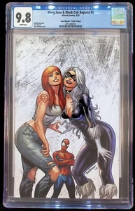 MARY JANE & BLACK CAT: BEYOND #1 - VARIANTE VIRGEN TYLER KIRKHAM CGC 9.8 - Imagen 1 de 2
