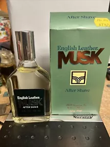Vintage English Leather Musk After Shave 4.0 FL. OZ New Old Stock New In Box - Picture 1 of 7