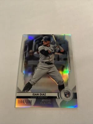 2020 Bowman Sterling Rookie Refractor /199 Isan Diaz #BSR-67 Rookie - Image 1 of 2