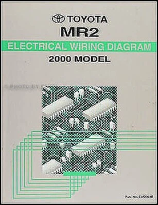 Nuevo 2000 Toyota MR2 Diagrama Manual Originales MR-2 Eléctrico Tienda Reparar - Imagen 1 de 2