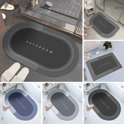 Badematte Badteppich Badvorleger Duschvorleger Duschmatte Rutschfest Saugfähig - Bild 1 von 4