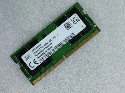 SK Hynix 32GB DDR5 4800 2Rx8 PC5-4800B HMCG88MEBSA092N 262pin Laptop SODIMM RAM - Image 1 of 2