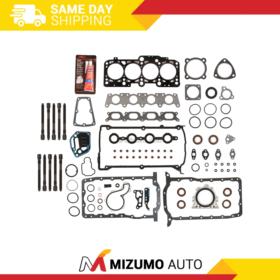 Full Gasket Set Head Bolts Fit 99-06 Audi A4 TT Quattro Volkswagen Jetta TURBO - Image 1 of 4