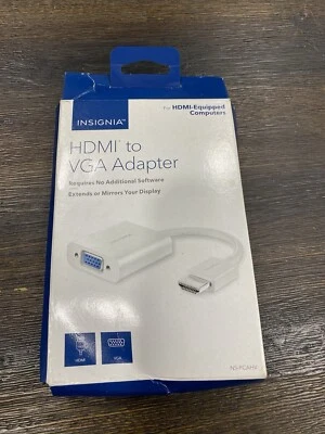 Insignia NS-PCAHV - HDMI to VGA Adapter - White - Image 1 of 2