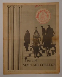 Sinclair College Dayton OH 1964 suplemento de periódico historias de colección fotos - Imagen 1 de 3