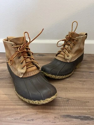 LL Bean Boot Women's Size 7 Made in USA Bean Boot Classic Brown - Image 1 of 4