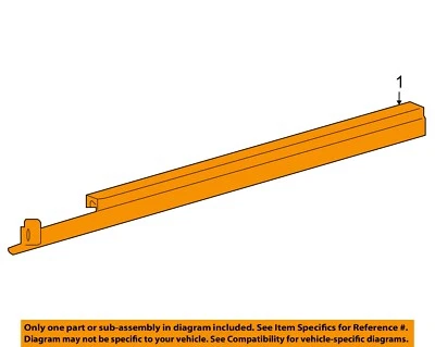 FORD OEM Taurus X Exterior Moldings-Rocker Panel Molding Trim Left 5F9Z7410177BA - Image 1 of 2