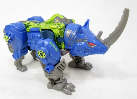 Hasbro Transformers Beast Wars Transmetals Rhinox Fox Kids Complete Cover